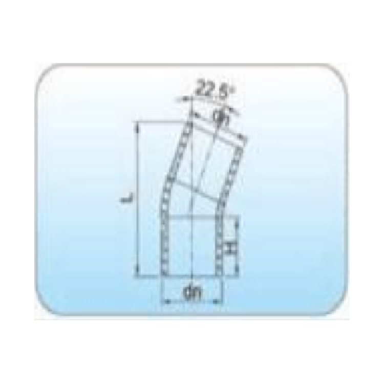 HDPE 22,5° loketní spojka na tupo